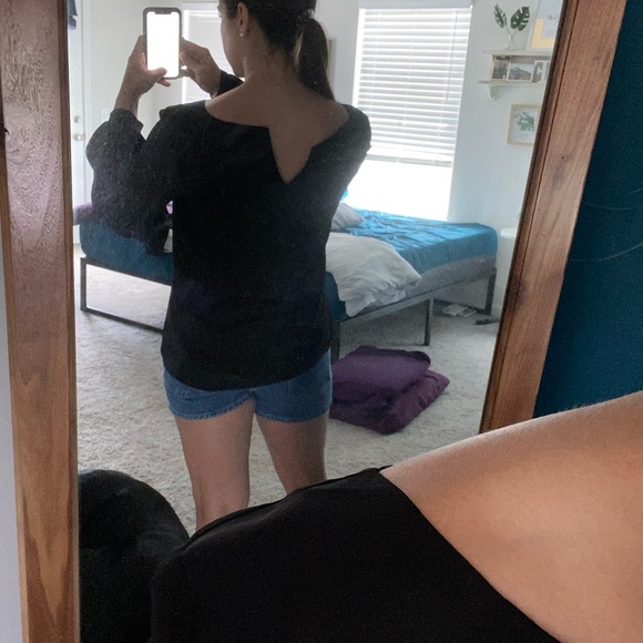 Express long sleeve mesh blouse - Picture 3 of 7